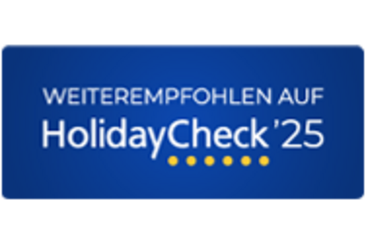 Weiterempfohlen auf HolidayCheck 25 Weiterempfohlen auf HolidayCheck 25